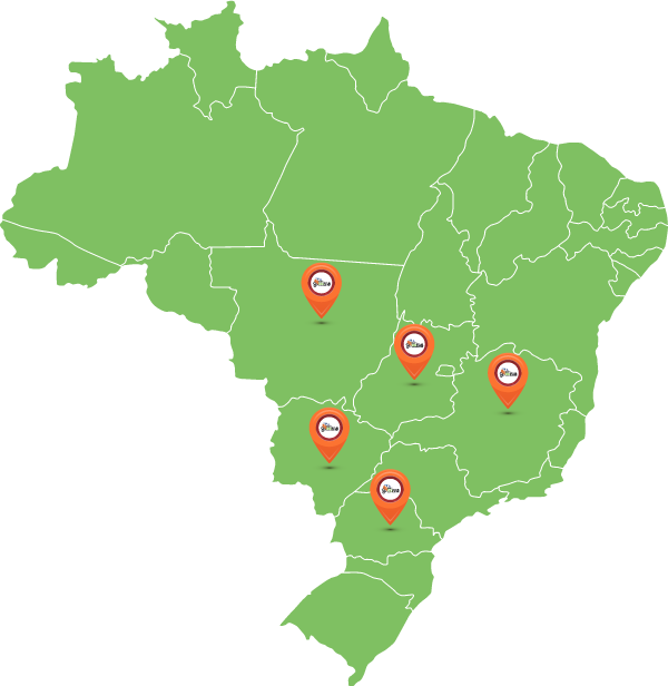 Mapa de Atuação Biofas Engenharia